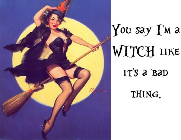 Девушка на метле