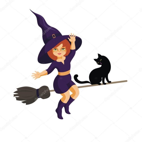 Девушка на метле