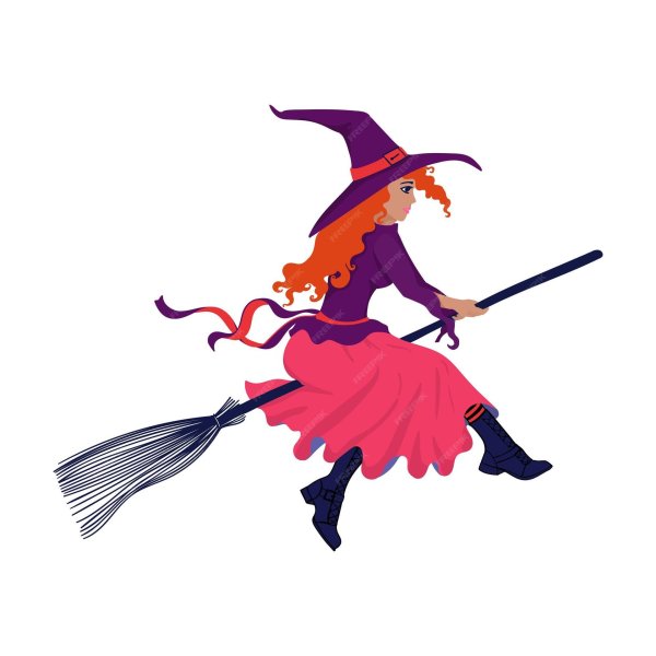 Девушка на метле