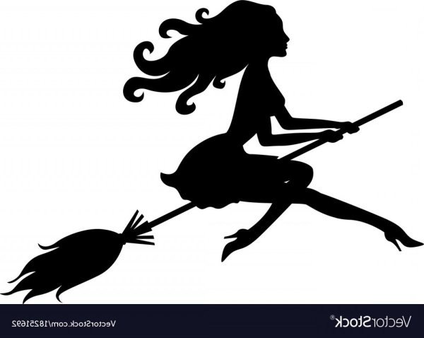 Девушка на метле