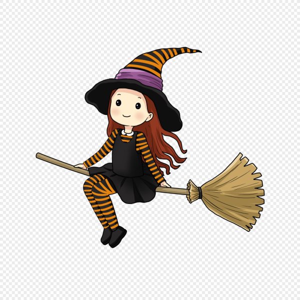 Девушка на метле