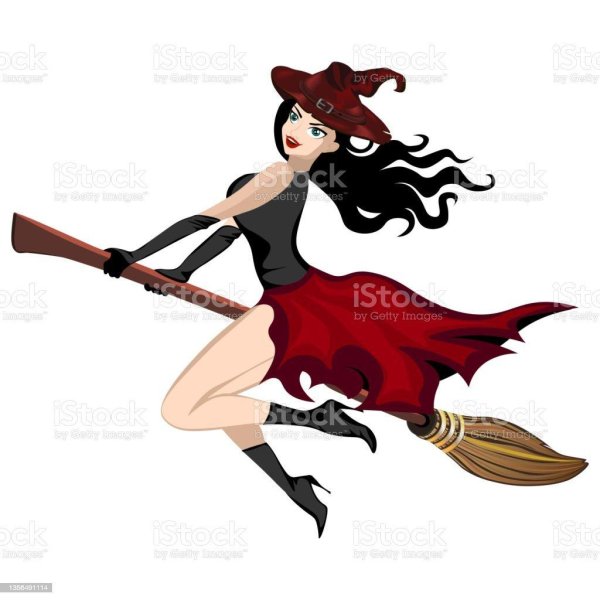 Девушка на метле