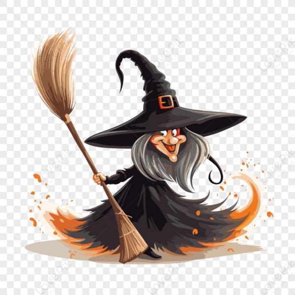 Девушка на метле