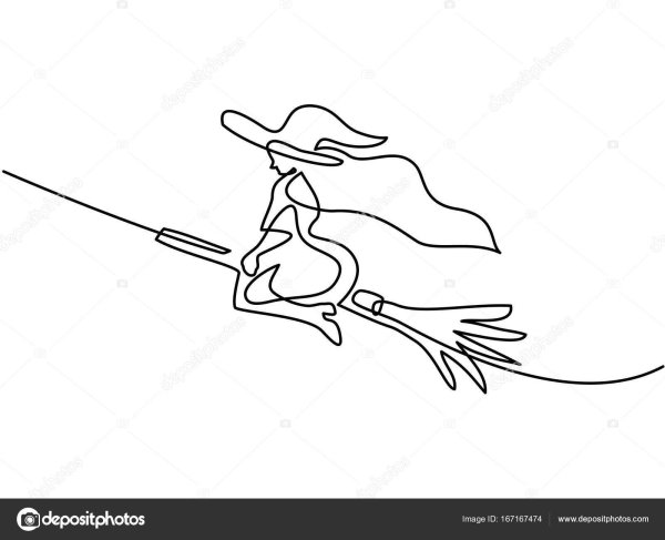 Девушка на метле