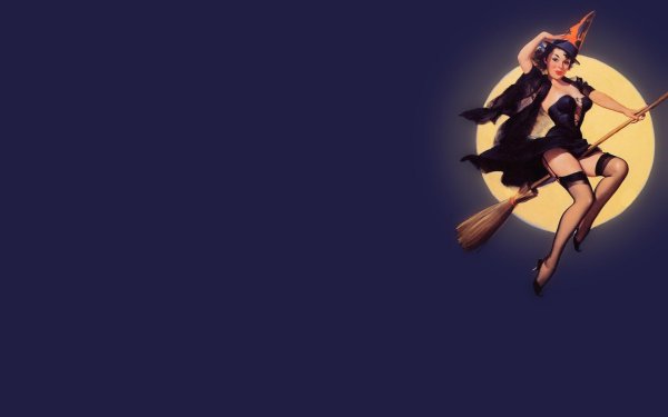 Девушка на метле