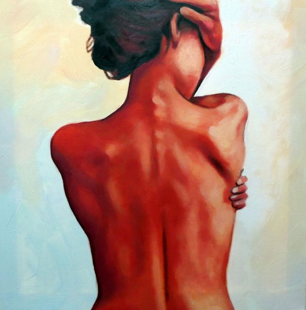 Девушка на спине