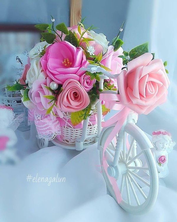 декоративный велосипед для цветов