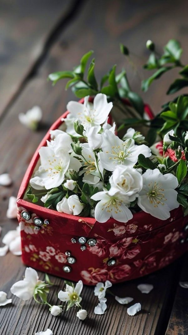 белые цветки