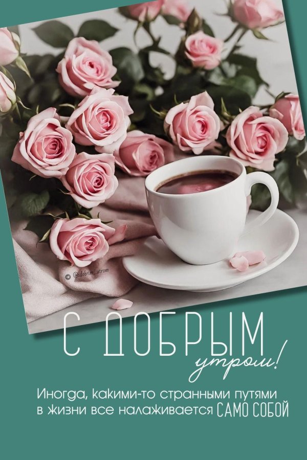 доброго утра красивые открытки