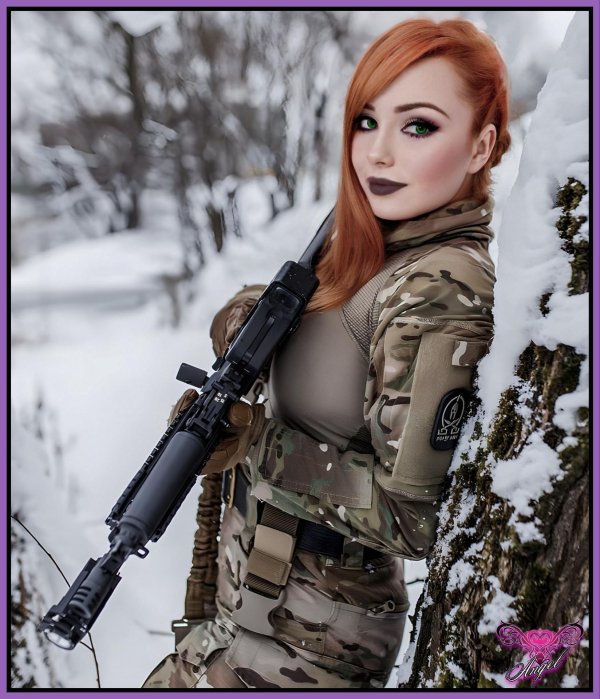 Военных с девушками