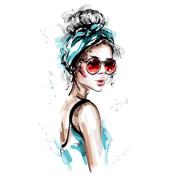 Девушка с очками