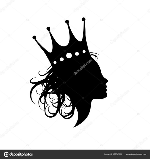 С короной девушка