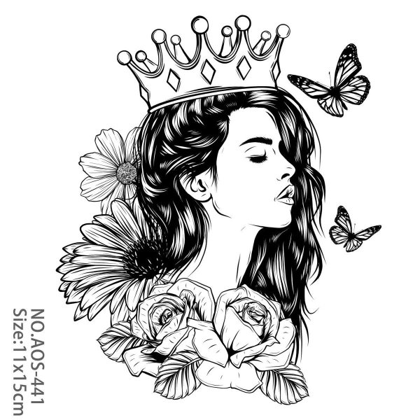 С короной девушка