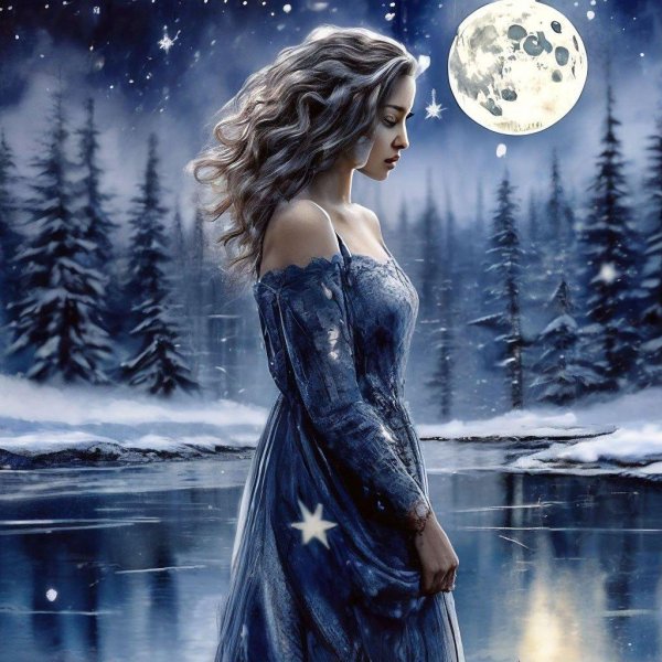Полнолуние и девушка