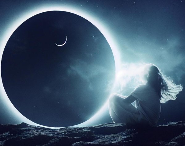 Полнолуние и девушка