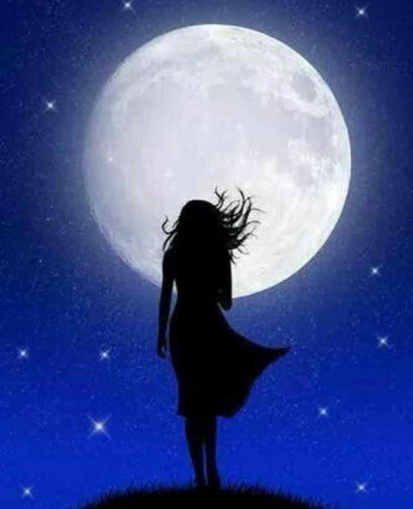 Полнолуние и девушка