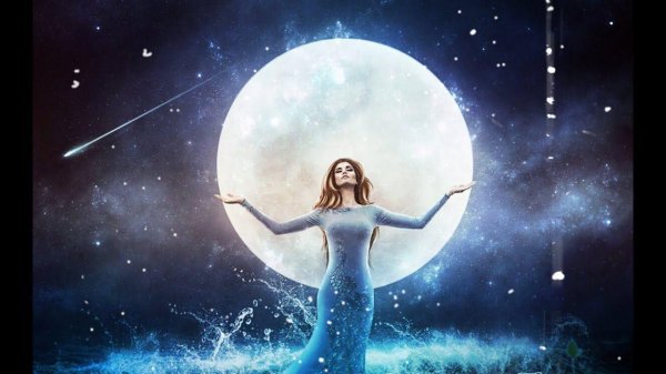 Полнолуние и девушка