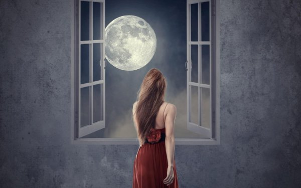 Полнолуние и девушка