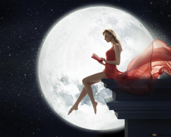 Полнолуние и девушка