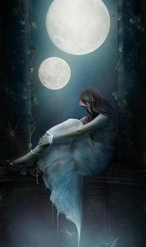 Полнолуние и девушка
