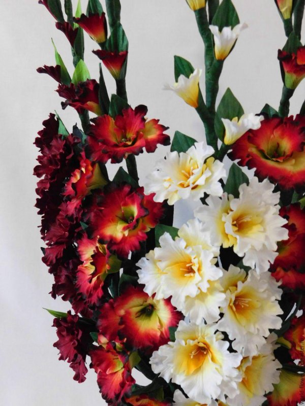 искусственные цветы гладиолусы