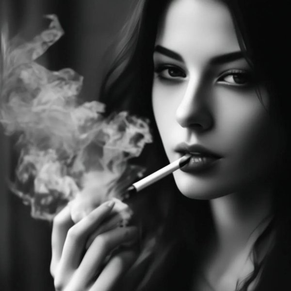 Дым и девушка