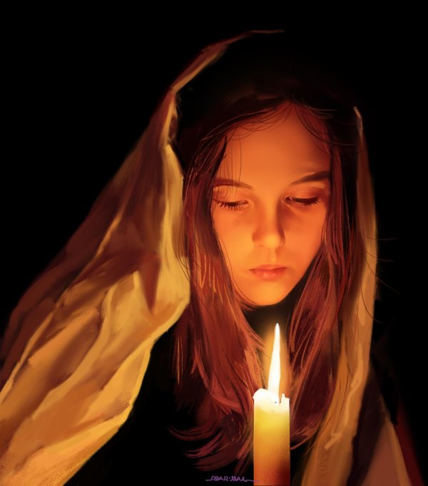 Девушка со свечой