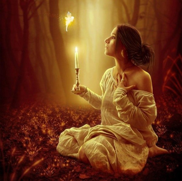 Девушка со свечой