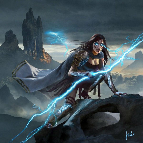 Девушка и молния