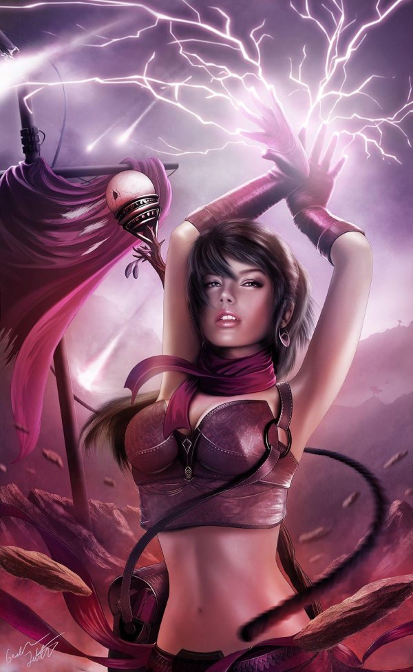 Девушка и молния