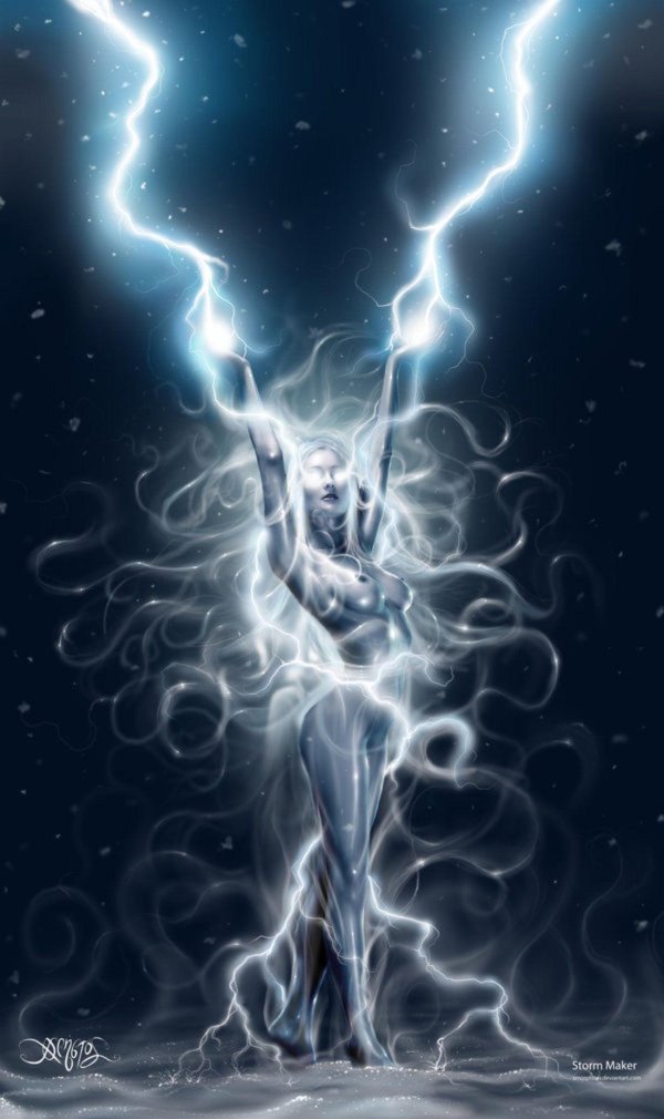 Девушка и молния