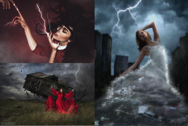 Девушка и молния