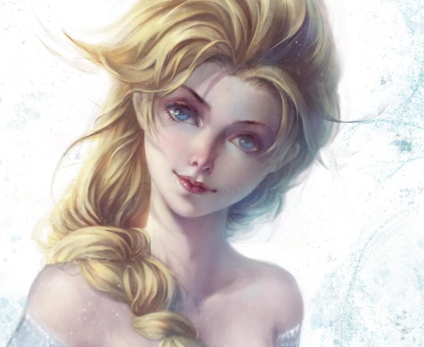 Аниме девушка блондинка