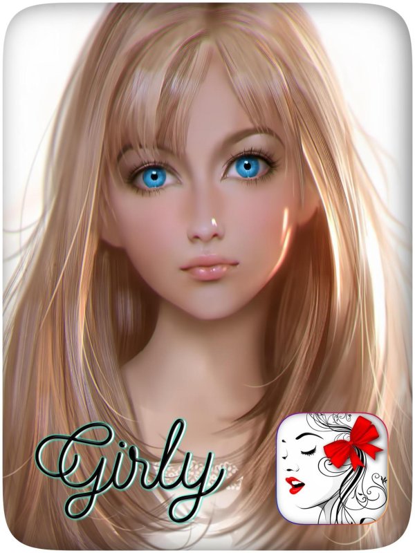 Аниме девушка блондинка