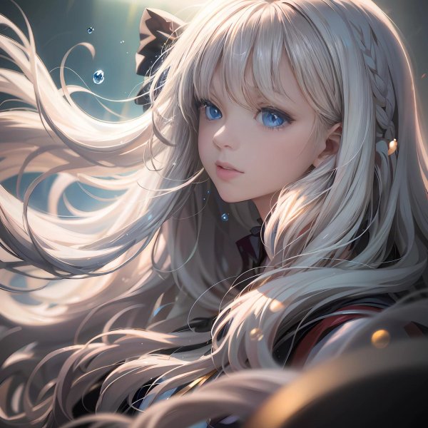 Аниме девушка блондинка