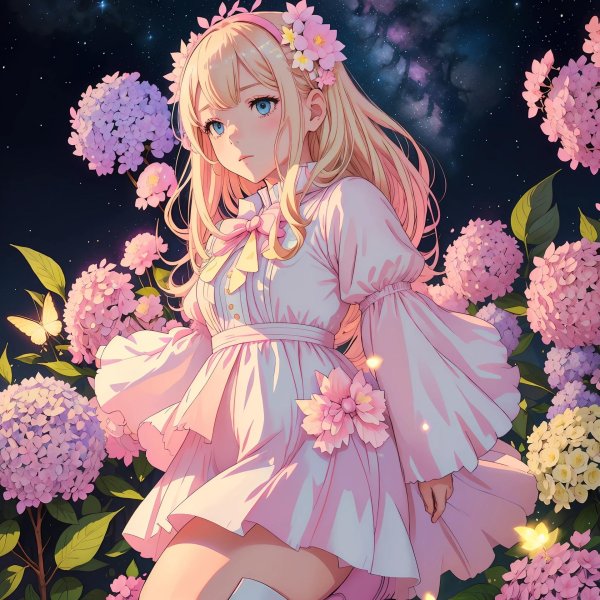 Аниме девушка блондинка