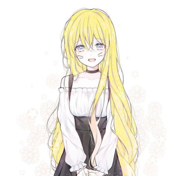 Аниме девушка блондинка