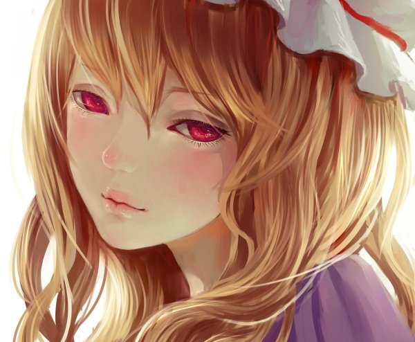 Аниме девушка блондинка