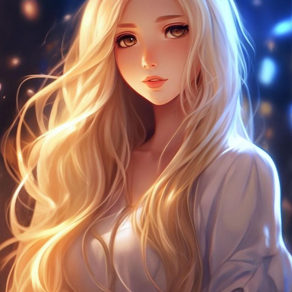 Аниме девушка блондинка