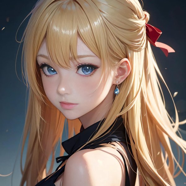Аниме девушка блондинка