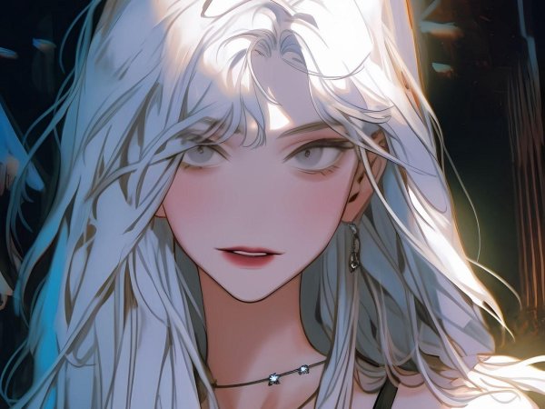 Аниме девушка блондинка