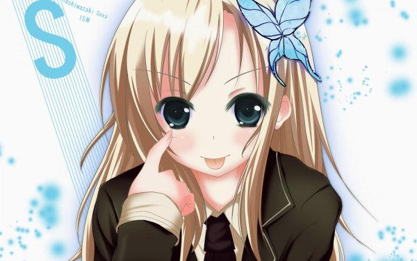 Аниме девушка блондинка