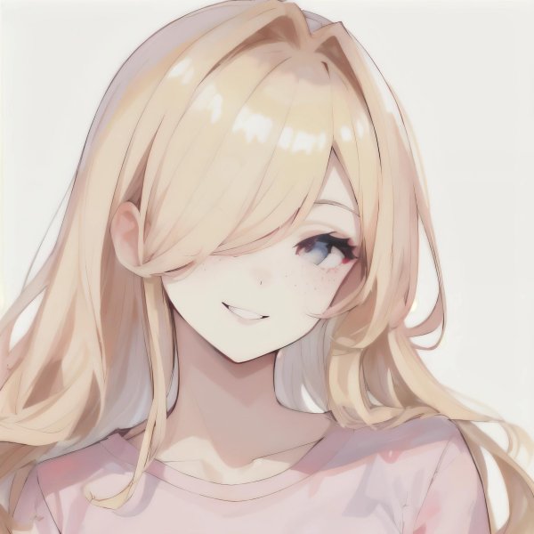 Аниме девушка блондинка