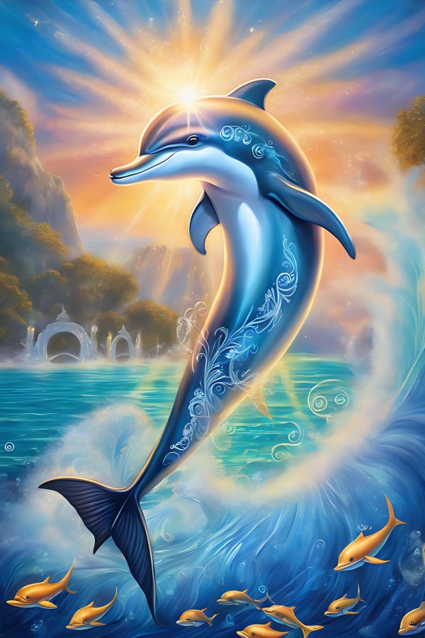 Девушка с дельфином