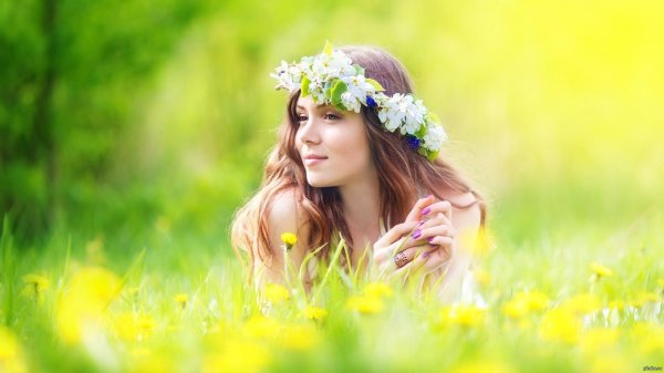 С девушками и природой