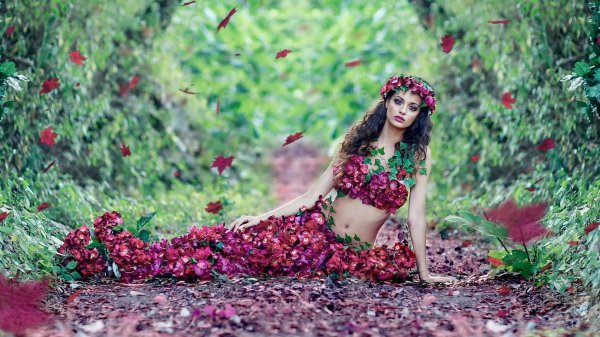 С девушками и природой