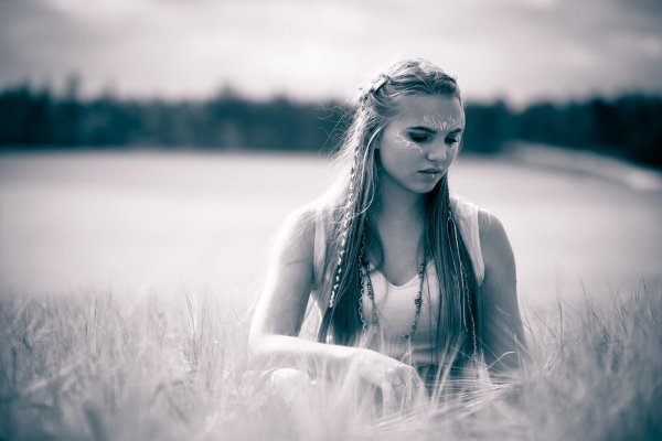 С девушками на природе