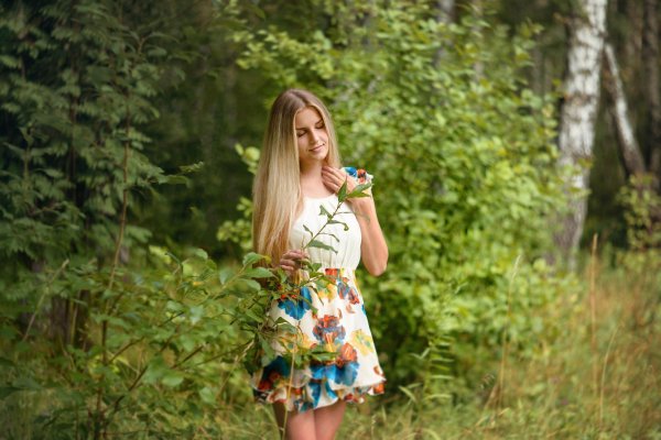 С девушками на природе