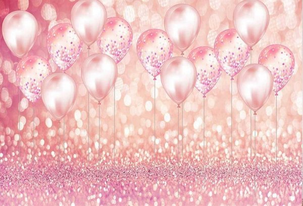 розовый фон с шариками