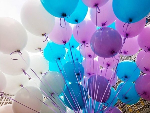 шарики пастельных тонов